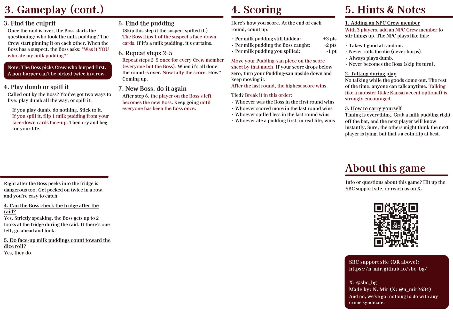 Rulebook (back)