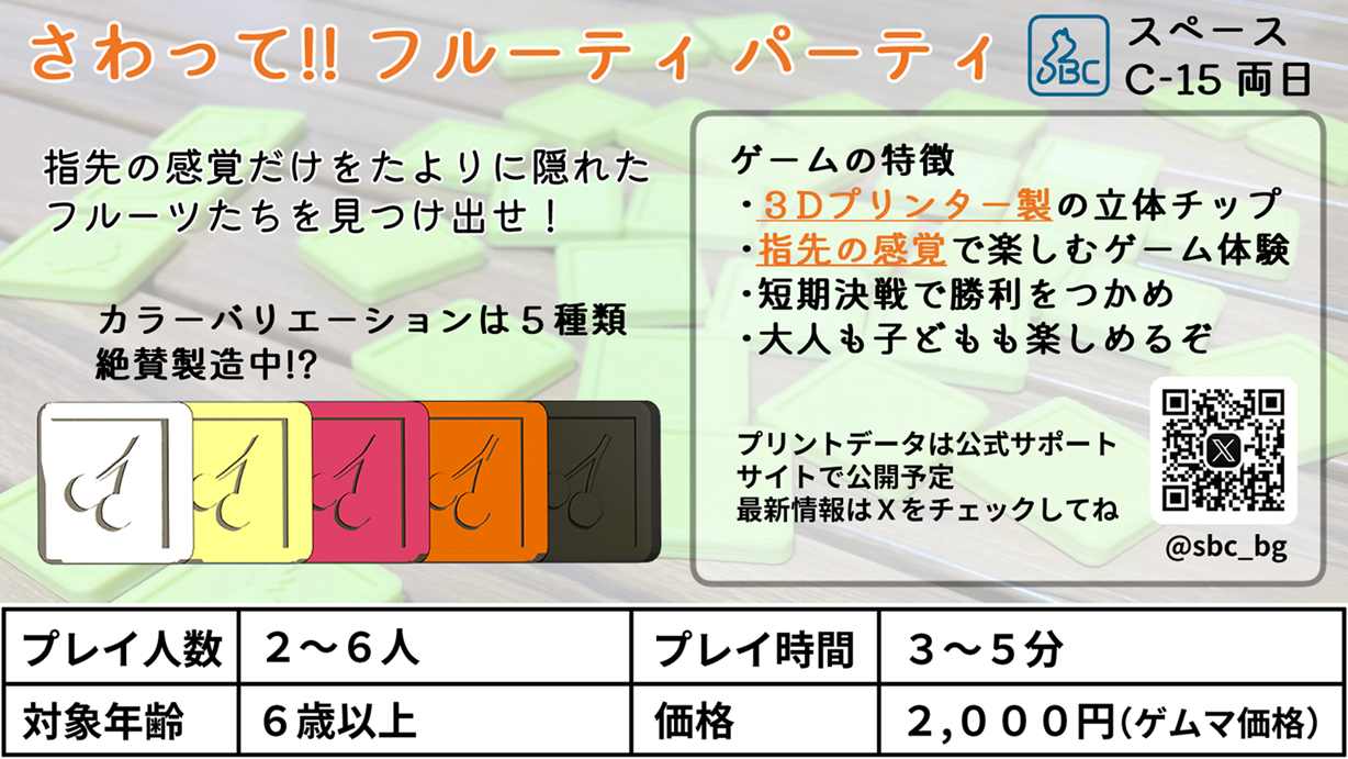 ゲムマサムネ さわってフルーティパーティ